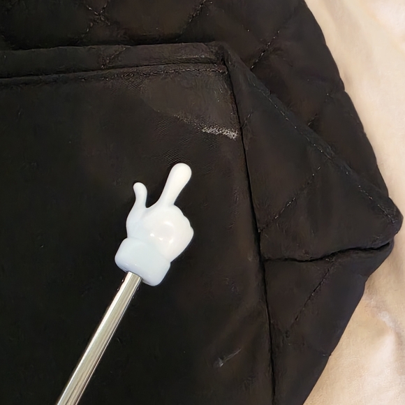 Calvin Klein Black Quilted Nylon On The Outside Tote Bag - Picture 10 of 13